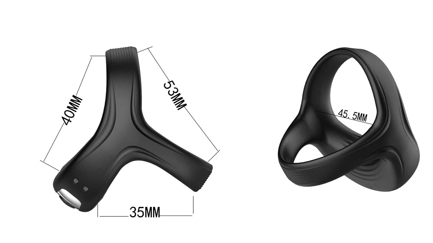 Anneau de Pénis, Vibrateur, Retardement de l'Éjaculation Jouets Sexuels pour Adulte, Homme en Couples, Plus de 18 ans