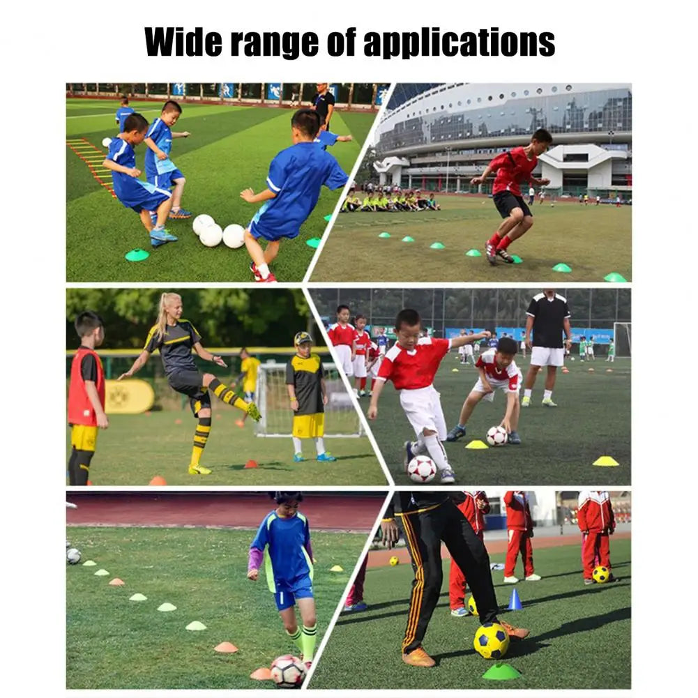 Ensemble de cônes de football pour enfants, équipement d'entraînement de football, cônes de disque professionnels, exercice d'agilité, évitement d'obstacles, accessoires de sport, 50 pièces