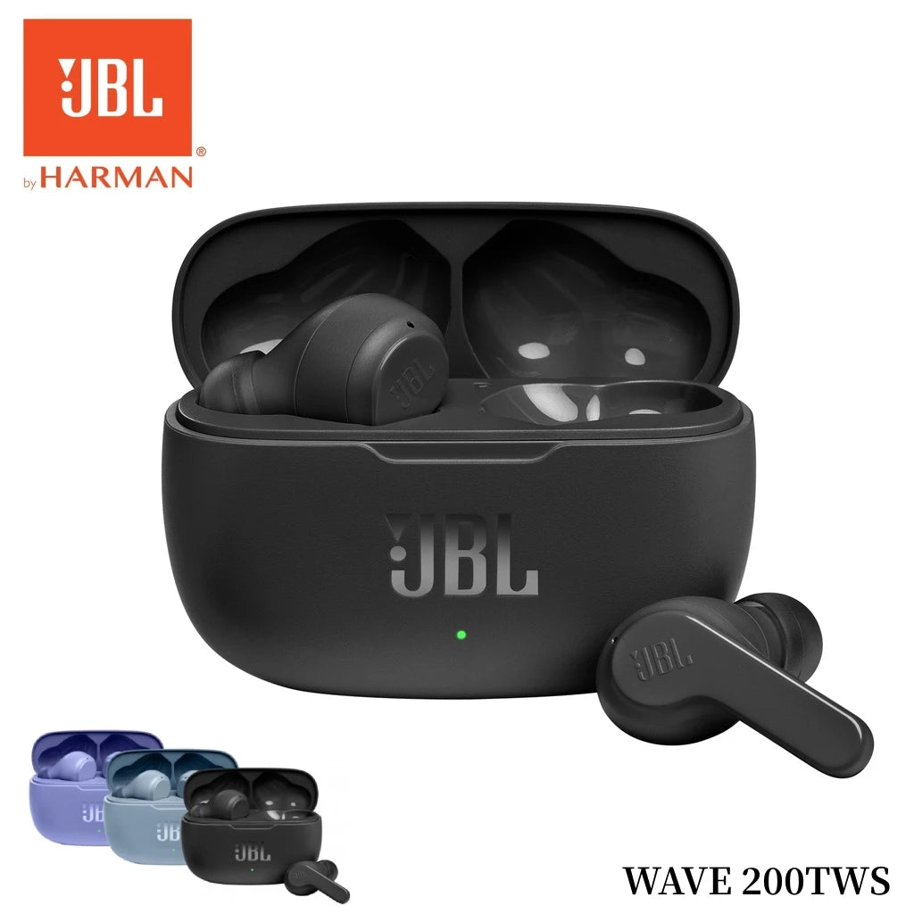 JBL-Écouteurs Sans Fil WAVE 200TWS, Oreillettes Bluetooth 5.0, Casque de dehors avec Micro, Version Ian