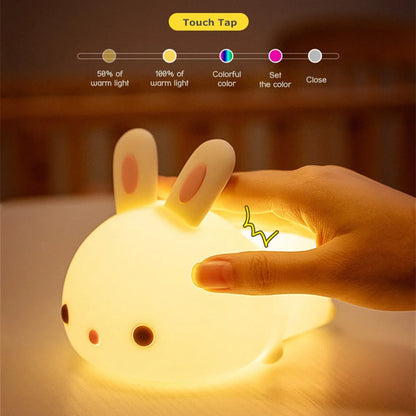 Lampe Nuit Lapin Tactile RGB LED