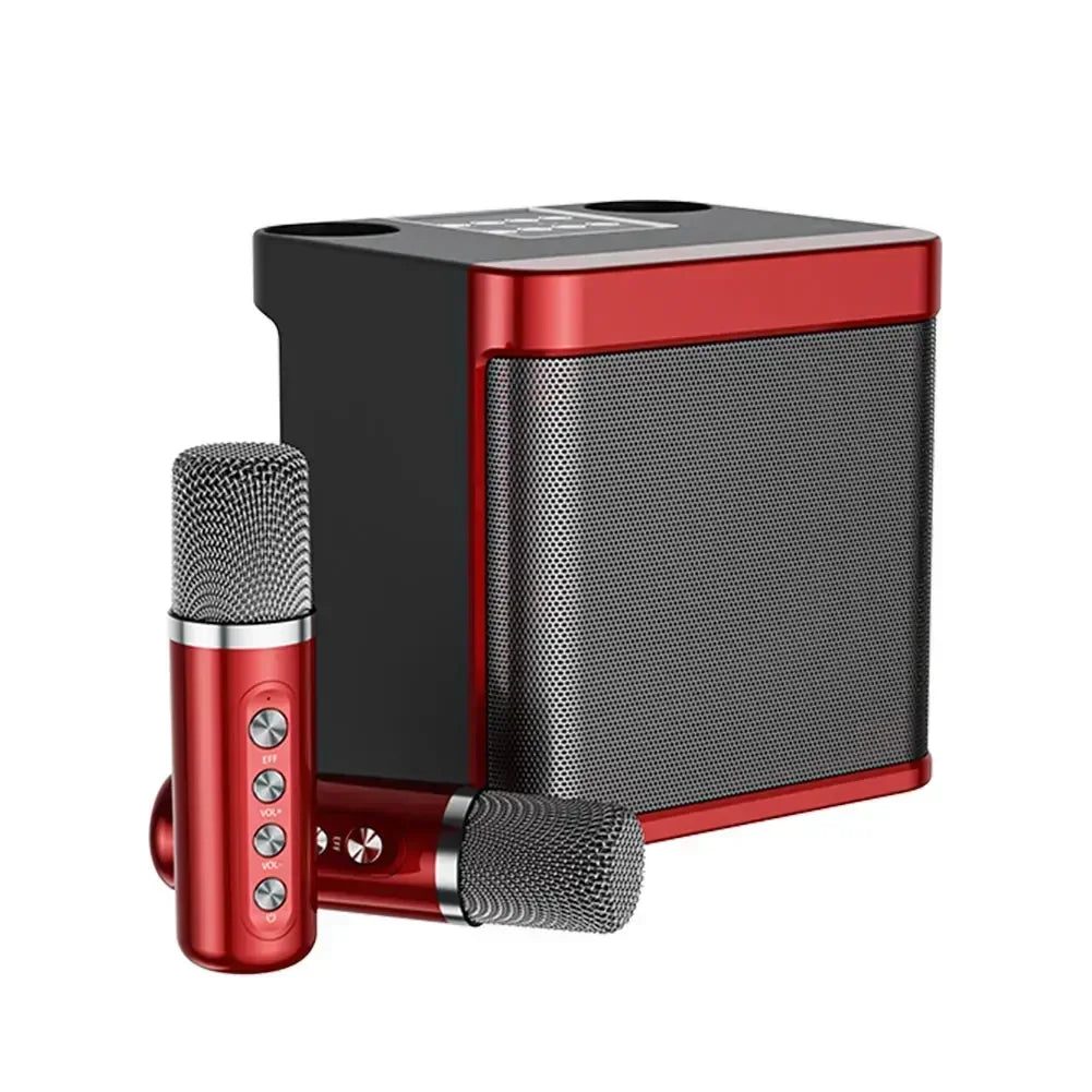 Ensemble audio KTV familial, haut-parleurs Bluetooth multifonctions sans fil, microphone pour touristes, machine à chanter portable, tout-en-un, fête