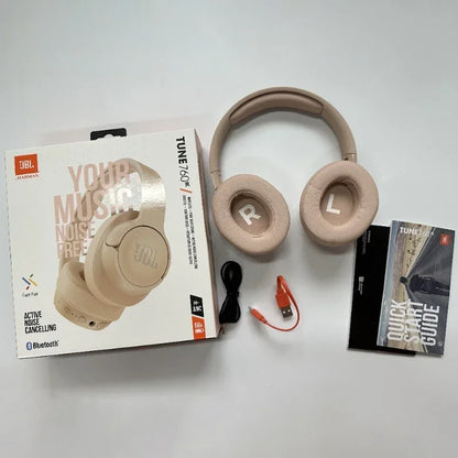 JBL-Écouteurs de sport sans fil Tune 760NC, casque supra-auriculaire, Bluetooth, ANC, T760 NC, Tune760NC, Original