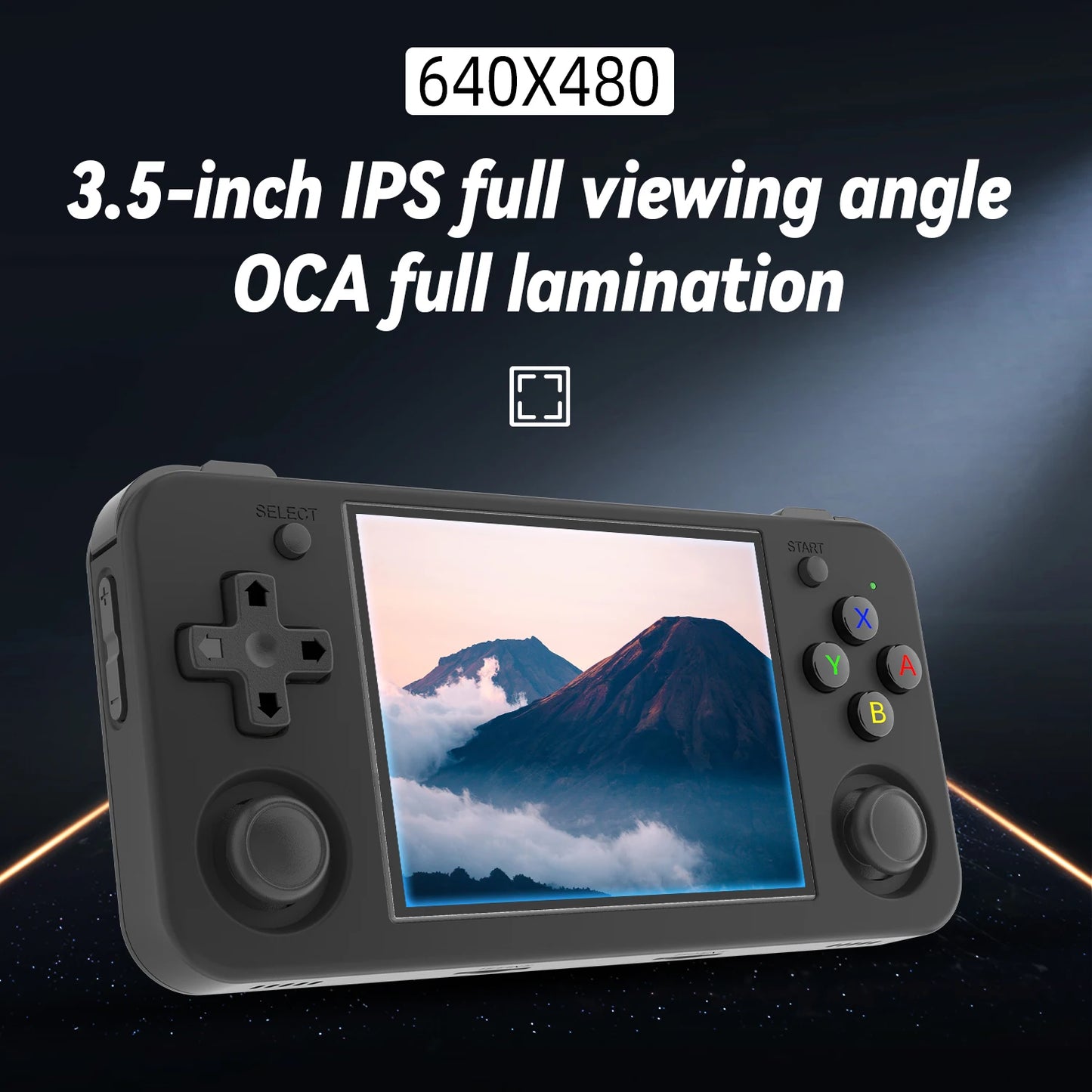 ANBERAlfred-Consoles portables RG35XX H pour jeux vidéo, lecteur de jeu rétro, écran IPS 3.5*640, 480 pouces, 3300 mAh, plus de 5000 jeux