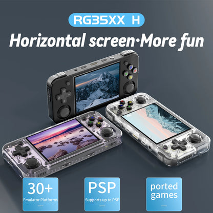 ANBERAlfred-Consoles portables RG35XX H pour jeux vidéo, lecteur de jeu rétro, écran IPS 3.5*640, 480 pouces, 3300 mAh, plus de 5000 jeux