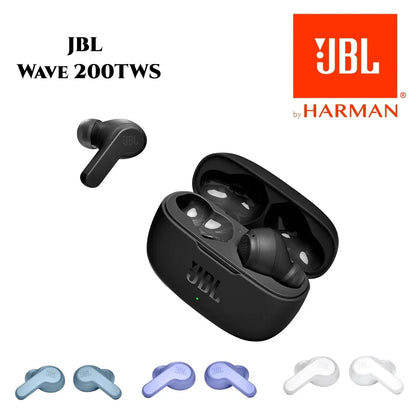 JBL-Écouteurs Sans Fil WAVE 200TWS, Oreillettes Bluetooth 5.0, Casque de dehors avec Micro, Version Ian