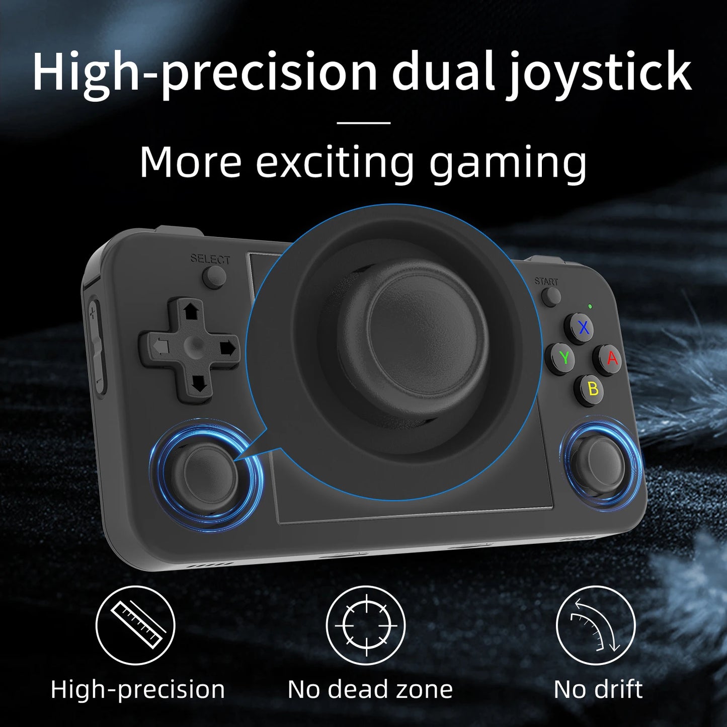 ANBERAlfred-Consoles portables RG35XX H pour jeux vidéo, lecteur de jeu rétro, écran IPS 3.5*640, 480 pouces, 3300 mAh, plus de 5000 jeux