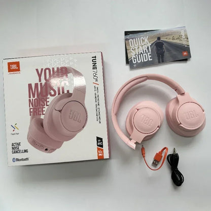 JBL-Écouteurs de sport sans fil Tune 760NC, casque supra-auriculaire, Bluetooth, ANC, T760 NC, Tune760NC, Original