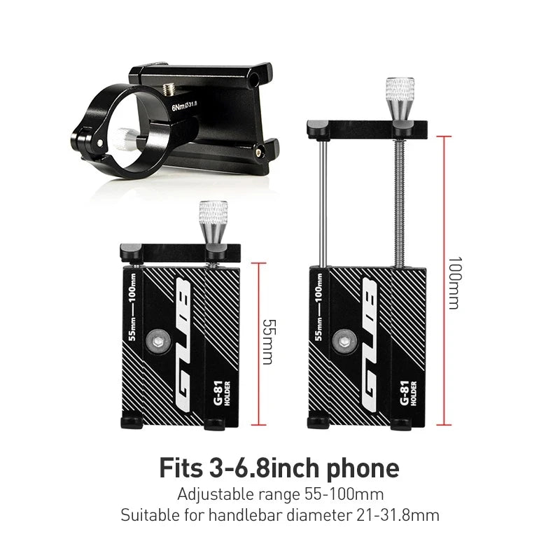 Support Téléphone Vélo Aluminium CNC